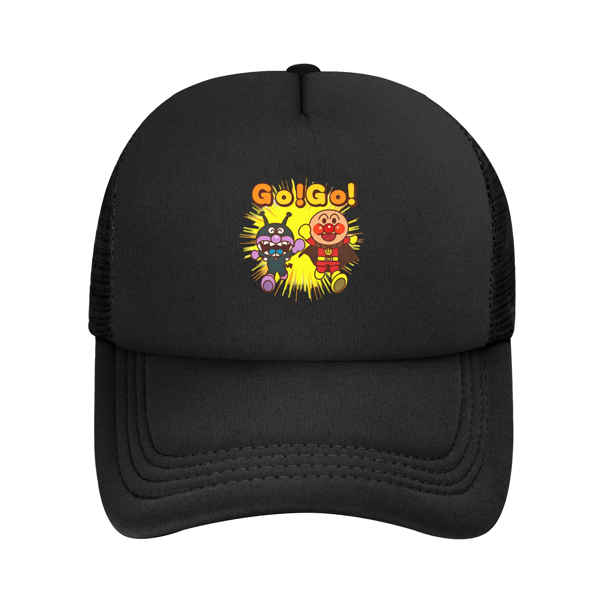 Golf Cap Dad - A-Anpanmans GO GO Siatkowa Czapka Bejsbolowa