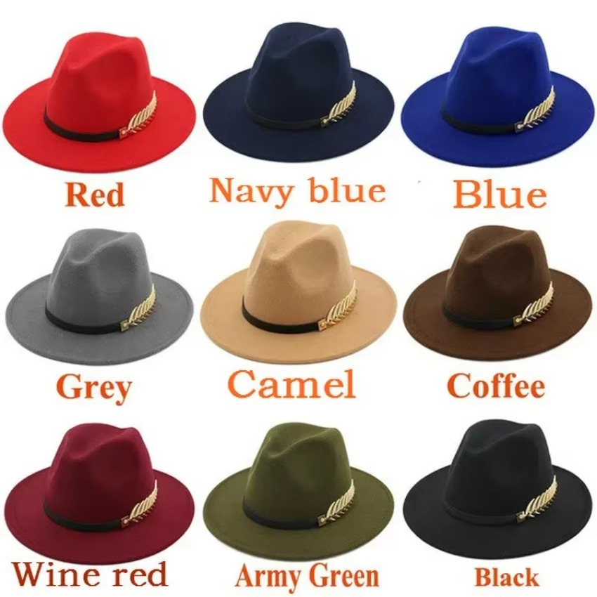 Fedora Hat Wool - 1 szt. Nowa moda unisex mężczyźni