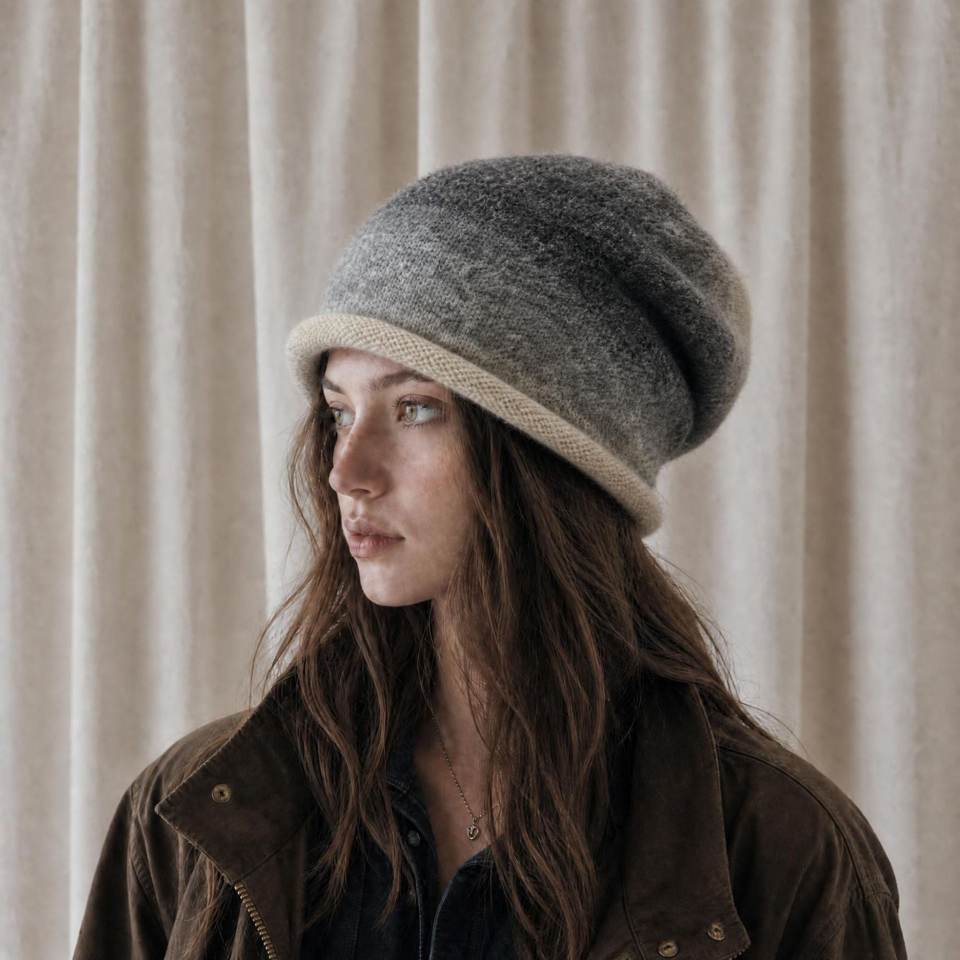 Damska czapka beanie z dzianin – Beanie Cuffed Knit recenzja i cena